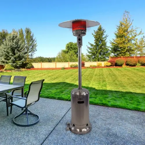 Outdoor Garden Natural Gas Radiant Heaters In Iron Powder Buy Silver