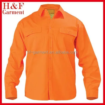 work shirts orange