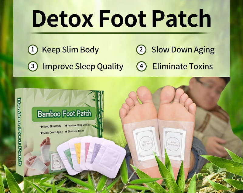 Health Broadcast Natural Kinoki Detox Foot Pads Japan Patch Aprove Ce