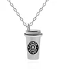 Nostalgia Cute Coffee Cup Keychain Womens Key Ring Men Jewelry Accessories Key