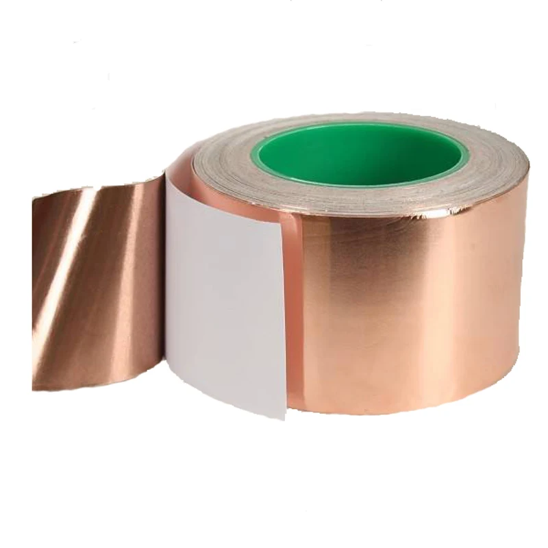 Copper Foil Adhesive Tape,99.90 Pure Double Conductive Copper Tape