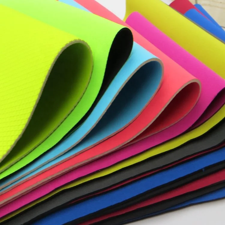 Design Waterproof Neoprene Fabric Thin 5mm Stripe Rubber Sheet Neoprene