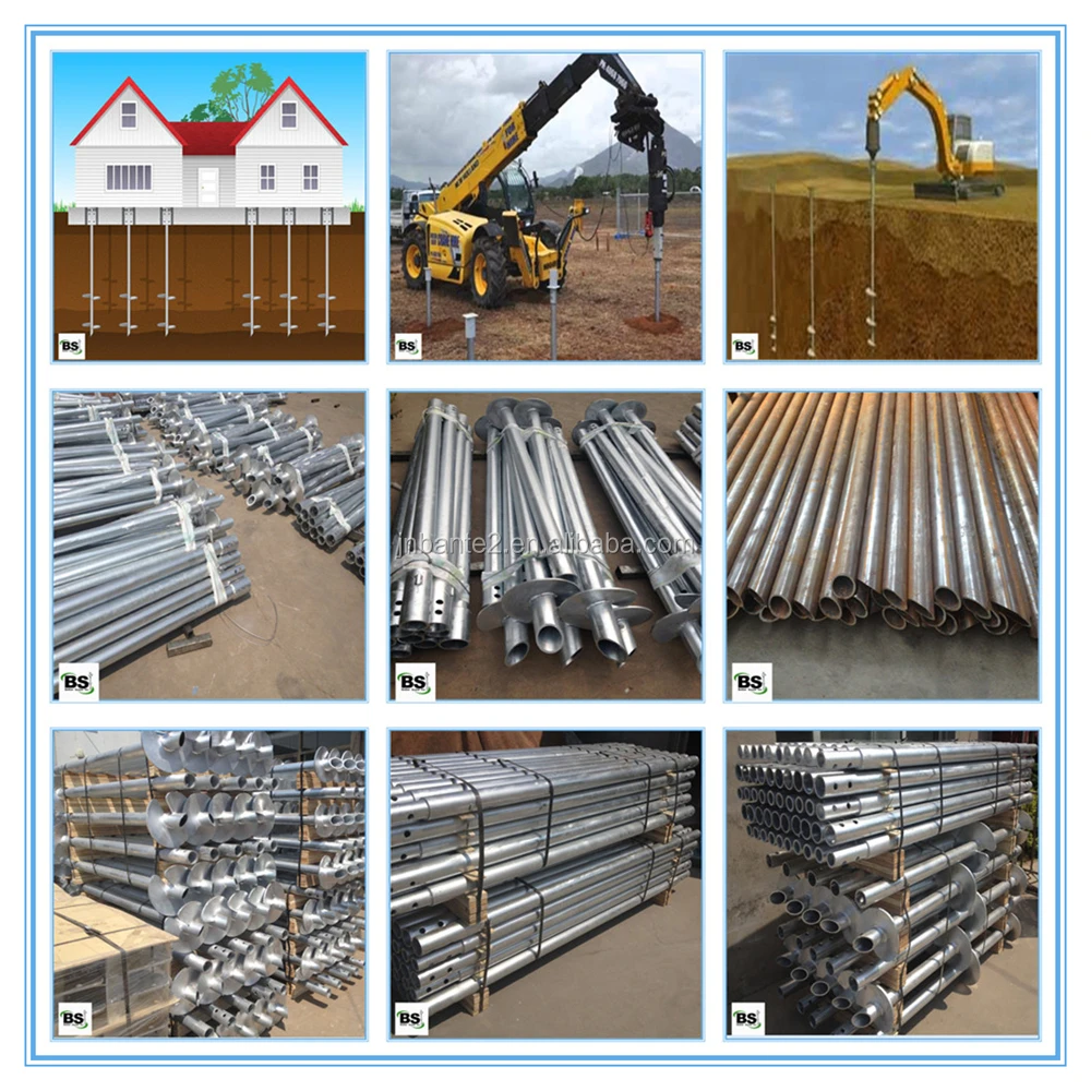 Commercial Screw Pile Pipes Or Foundation And Retaining Wall
