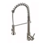 America cUPC Commercial Brushed Nickel Pull Out Two Functions Sprayer Head Single Handle Kitchen faucet, Kitchen Sink Faucets