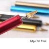 Leather Craft Edge Dye Roller Pen Applicator, Brass Leathercraft Edge Treatment Roller Pen Oil Painting Making Accessory