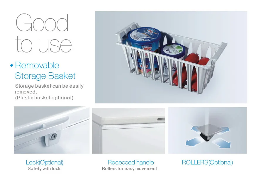 R290 New Refrigerant 400L Chest Freezer