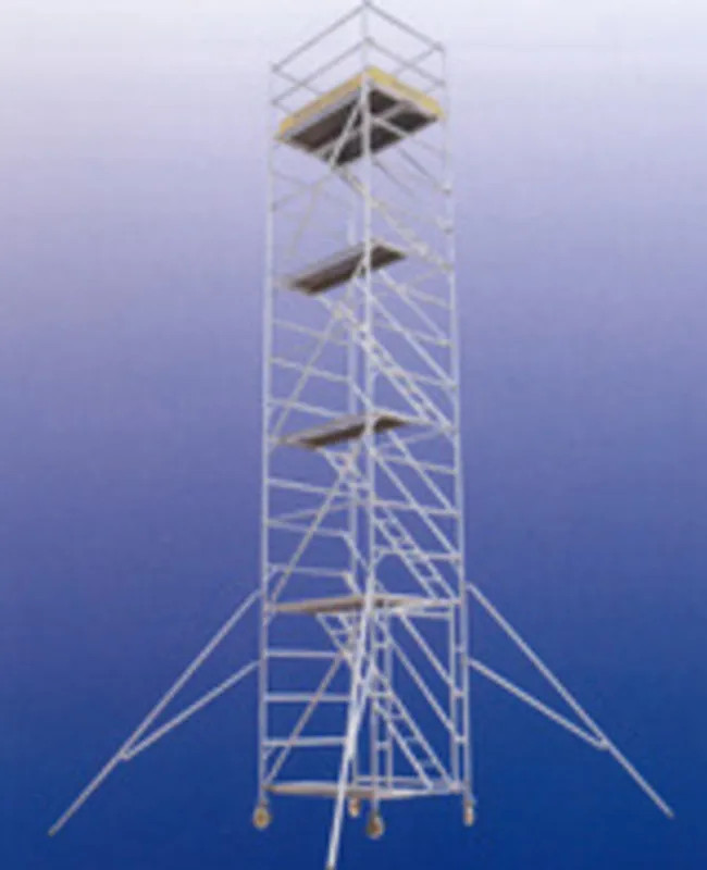 Aluminum Mobile Stair Scaffold /aluminum Mobile Working Tower For Sale ...