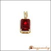 2015 new lab ruby rick ross style hip hop gold charm pendant for men&women