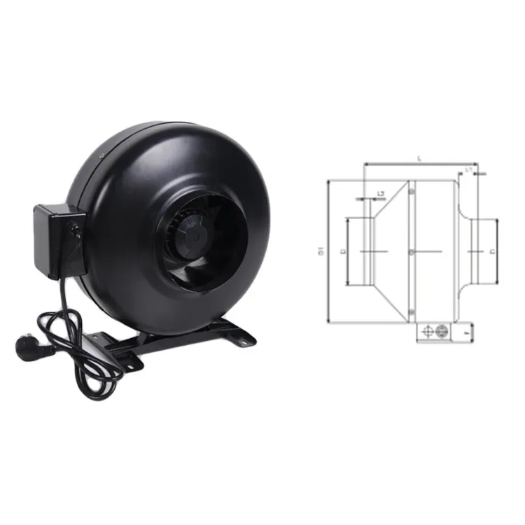 Greenhouse Hydroponic Systems Air Intake Fan Inline Fan Blower Exhaust