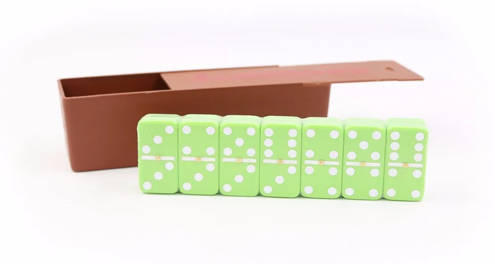 Spinner Domino Set Custom 28 Green Jumbo New Game Set Buy Domino Set