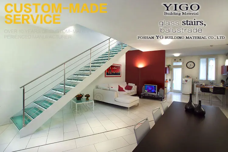 aluminum stair stringers/wood staircase treads