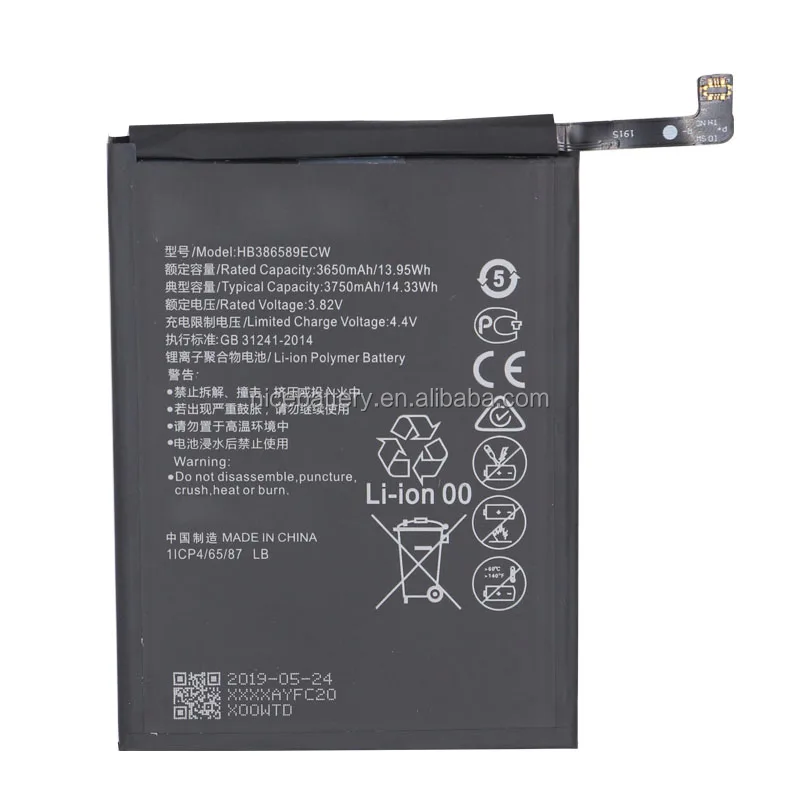 Original New 3650mah Hb386589ecw Battery For Huawei P10 Plus Mobile ...