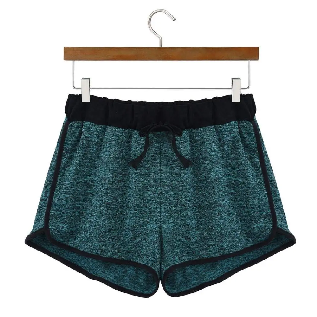 Paymenow Clearance Womens Boho Floral Print Summer Beach Tassel Elastic Shorts Jersey Walking Shorts