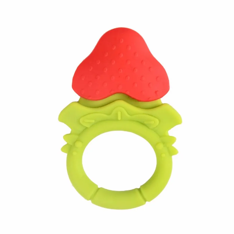 Eco-friendly Baby Infant Sore Gums Pain Relief Silicone Fruit Teether ...