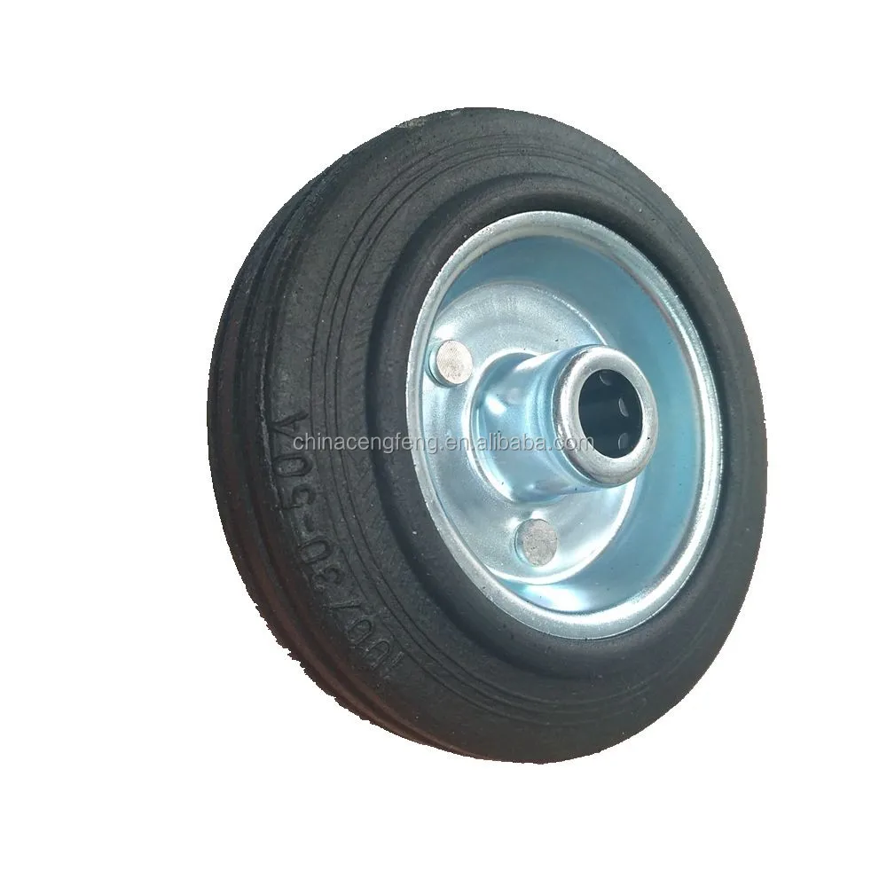 100mm 4 Inch Solid Rubber Wheel 100/30-50 Industrial Wheel - Buy Solid ...