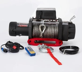 Heavy Duty Truck Winch 17000lb 8 Ton Electric Synthetic Rope Heavy Duty Truck Winch 17000lb 8 Ton Electric Synthetic Rope