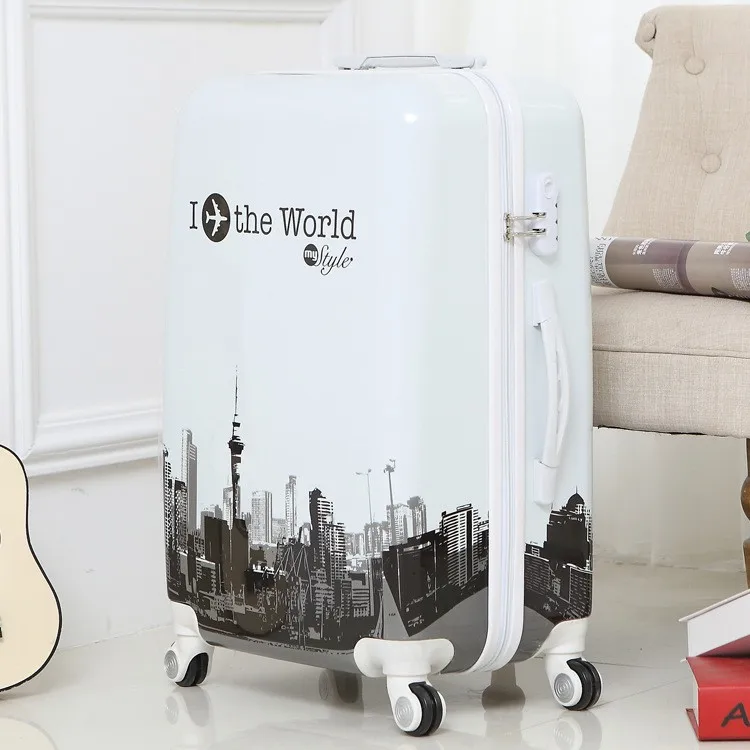 sky bag printed trolley