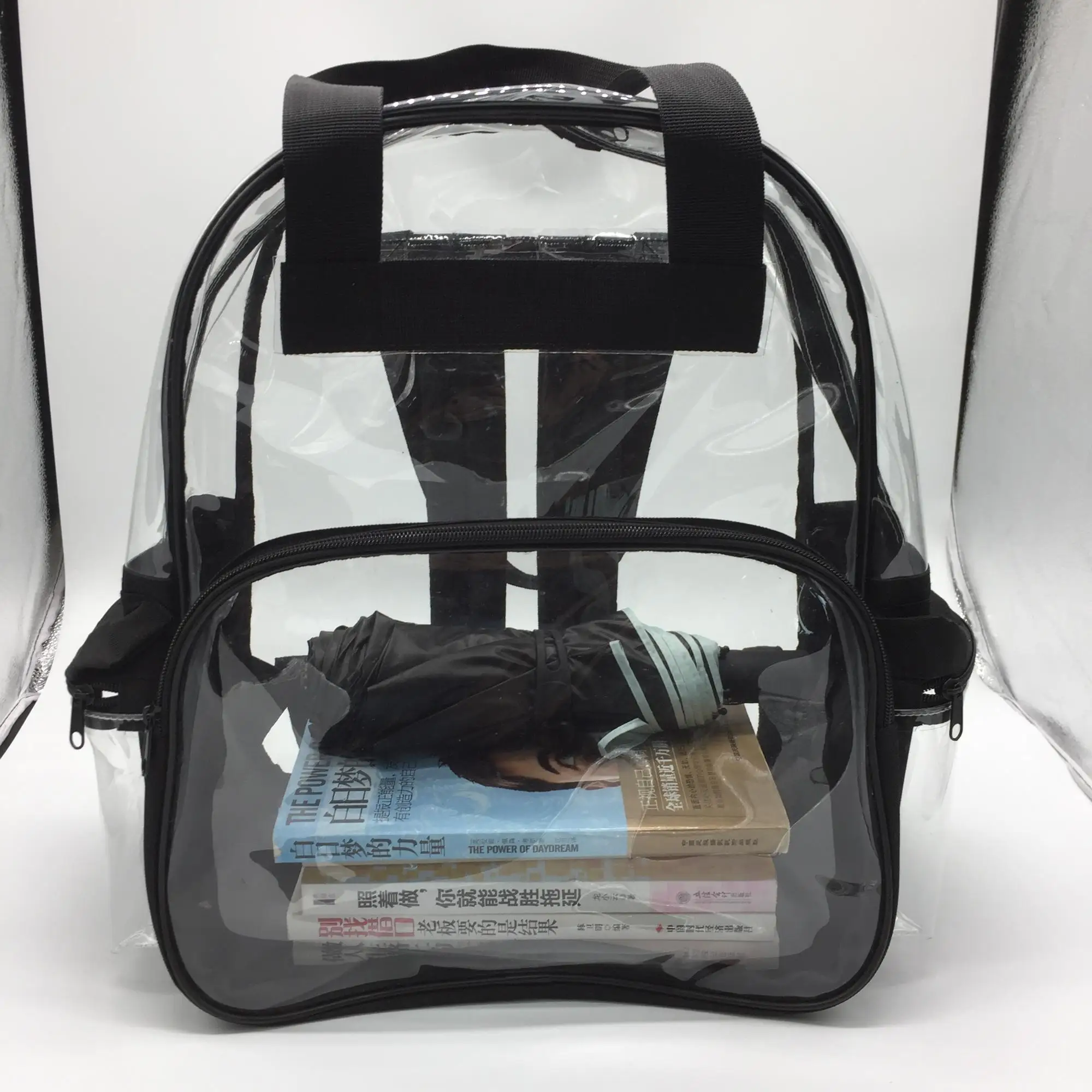Clear Transparent Pvc Vinyl Backpack,Travel Bag Clear Unisex