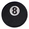 3 MAGIC Number 8 ball design Iron on patch Embroidery for clothing