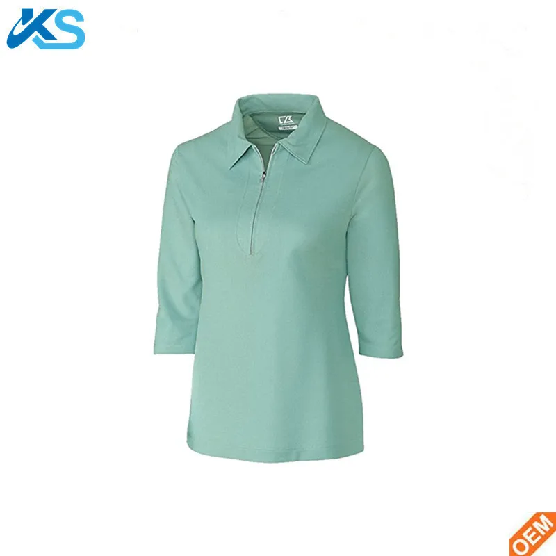 women's polo shirts 3 4 sleeve