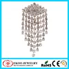 Multi-Paved Tassel Reverse Crystal Chain Indian Style Belly Ring