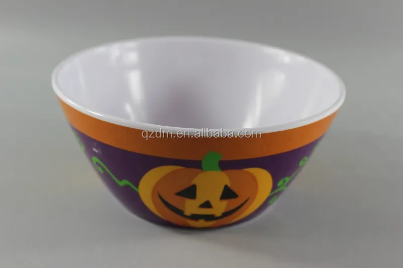 Melamine Party bowl , Plastic pumpkin bowl For Hallowmas
