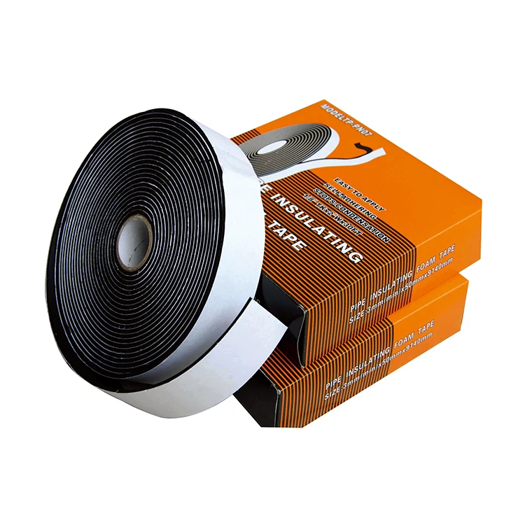 Good Price Pipe Insulation Tape Roll Pipe Insulating Foam Tape Self-Adhesive Elastomeric Insulating Tape Price