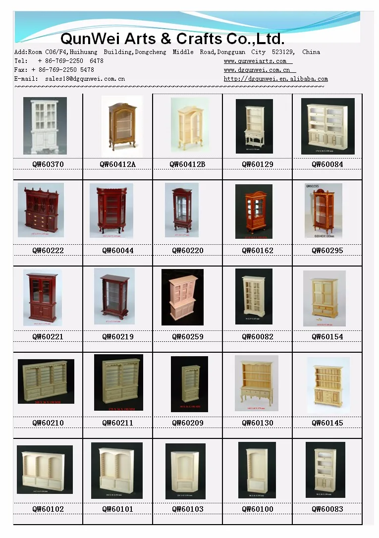 112 Dollhouse Wooden Miniature Living Room Furniture Kitchen