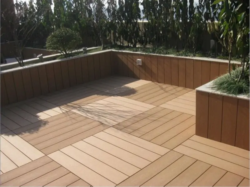 300x300mm Fireproof Diy Tile Interlocking Composite Deck Tiles 300x300mm Fireproof Diy Tile Interlocking Composite Deck Tiles Wpc