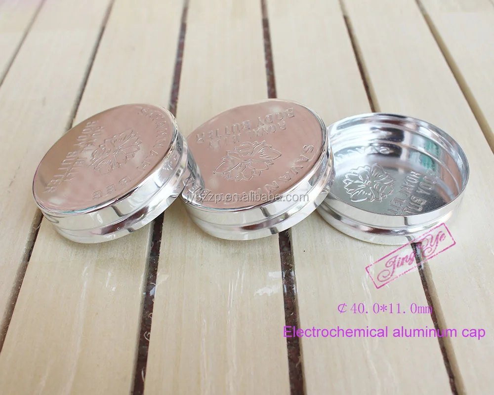 40mm Decorative Metal Cap With Straight Wall,Brushed Metal Bottle Cap
