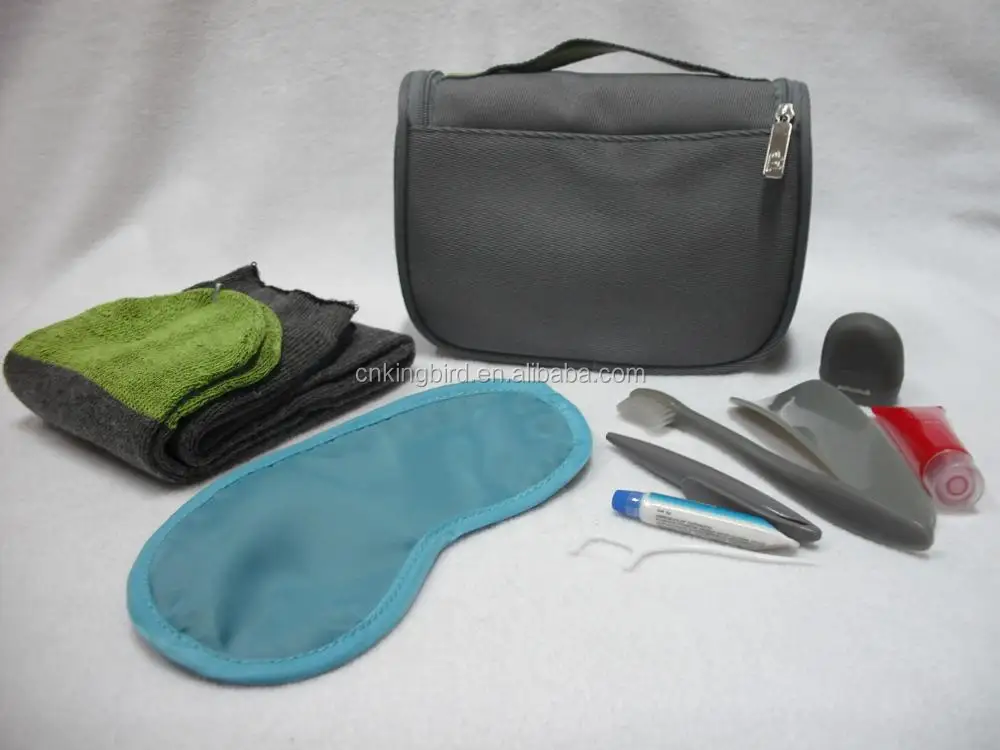 Outdoor disposable used first class amentity kits