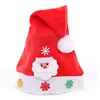 2019 happy new year hot selling santa claus plush christmas hat for christmas gift