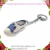 ceramic shoe keyring, pocelain shoe keyring, dutch shoe keyring, promotional keychain