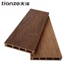 IPE bicolor wood plastic composite embossed woodgrain WPC outdoor decking