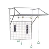 Wall mounted traction frame physiotherapy and rehabilitation exercise net