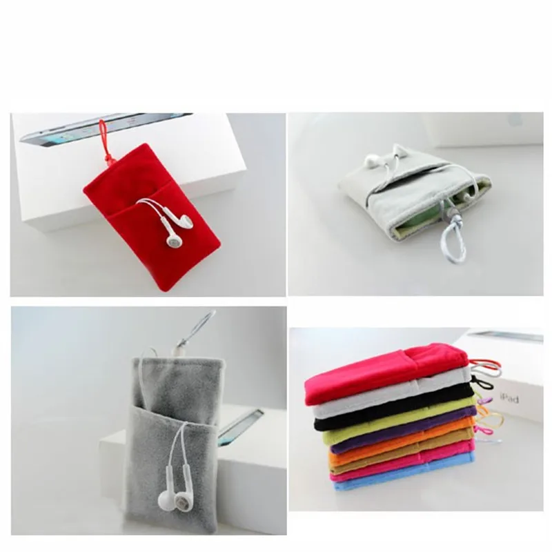 Promo Mobile phone storage bag power protection Mobile flannelette bag