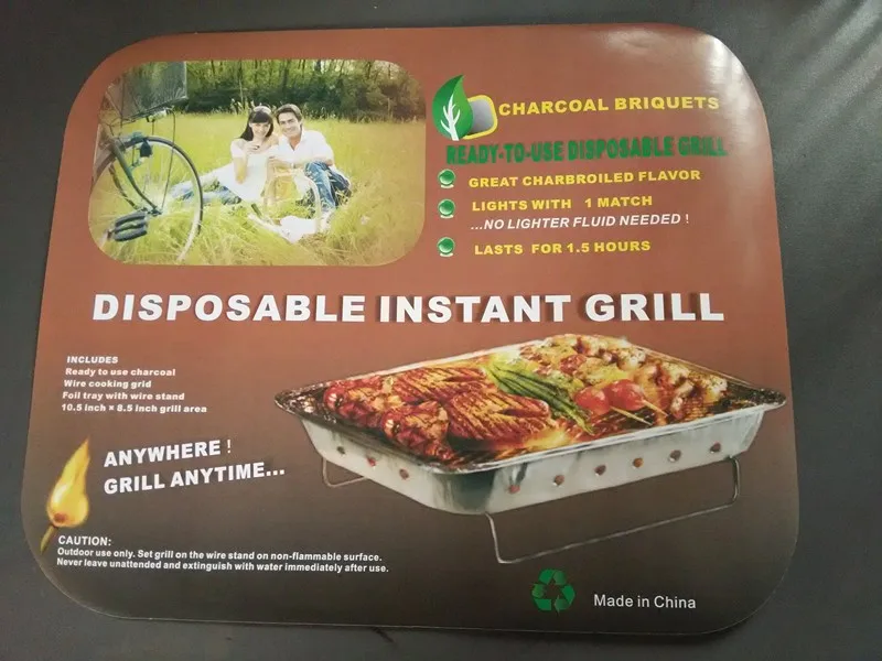 Target Supplier Oneway Disposable Instant Grill Disposable Bbq Buy