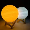 Popular Gift Rechargeable Touch Sensor Lunar Light 3D Printing Planets Jupiter Lamp 18cm