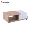 my text modern glass top mdf base center coffee table design