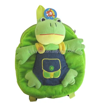 frog backpack plush