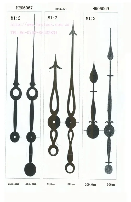 17 1/2 Inch Clock Hands Long Clock Hands Large Pointer Clock Arrows