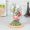 2019 Hot Sale Creative Glass Cover Santa Claus Simulated Micro-Landscape LED Light Lamp Christmas Gift Home Decoration