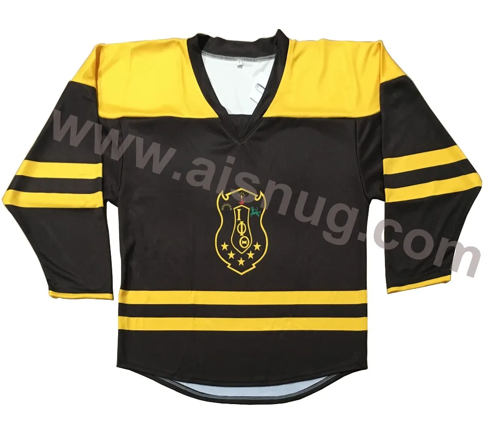Wholesale Printed Blank Polyester Team Set Sublimated Hockey Jersey