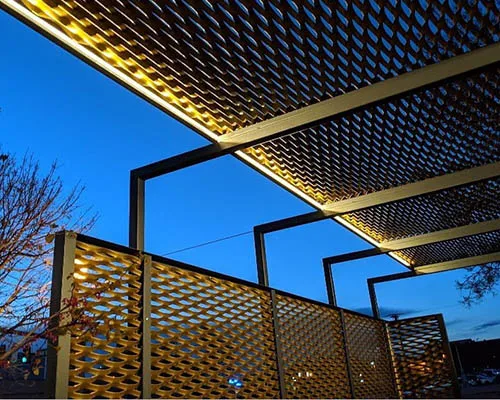 Best price Decorative Aluminum Expanded Metal Exterior Building Facades Wall Cladding 
