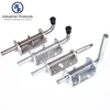 RF hardware type steel material silver 1-9/16 inches base size spring barrel bolt gate latch