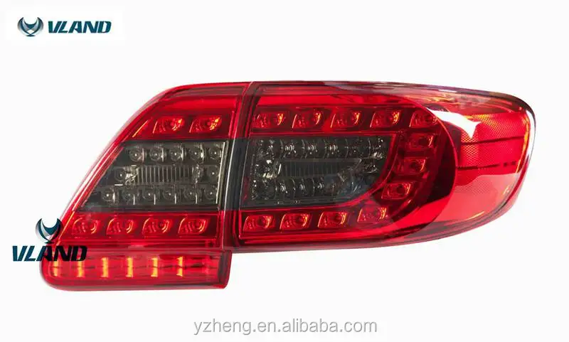 VLAND Factory Car Tail Light For Corolla 2011 2012 2013 LED Taillights For Altis LED Light Bar DRL Plug And Play