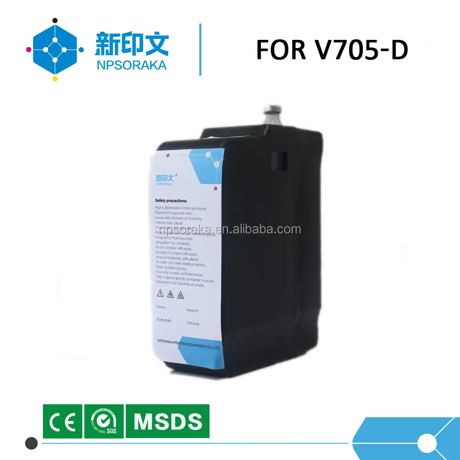 Videojet Make Up Solvent V705 D Compatible With Competitive Price