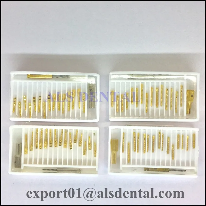 Dental Drills Link Pins Conical Screw Posts Kits Refills Plated Tapered