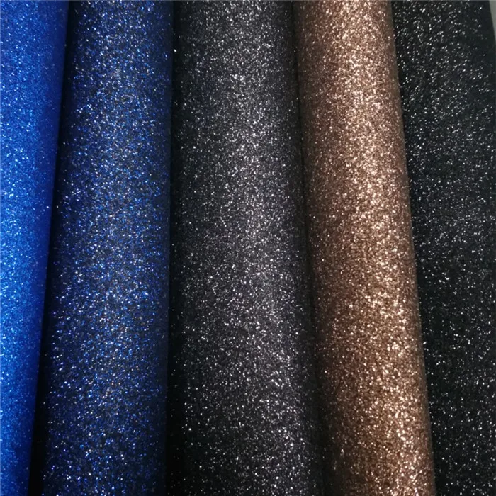 Quality Products Silver Glitter Fabric Wallpaper For Making Handbags