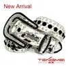 Western 5 Row Brindle Black Sparkly Rhinestone Belt